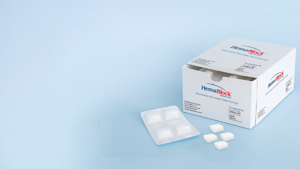 HemaBlock® Sterile Dental Cube 2x2x1cm
